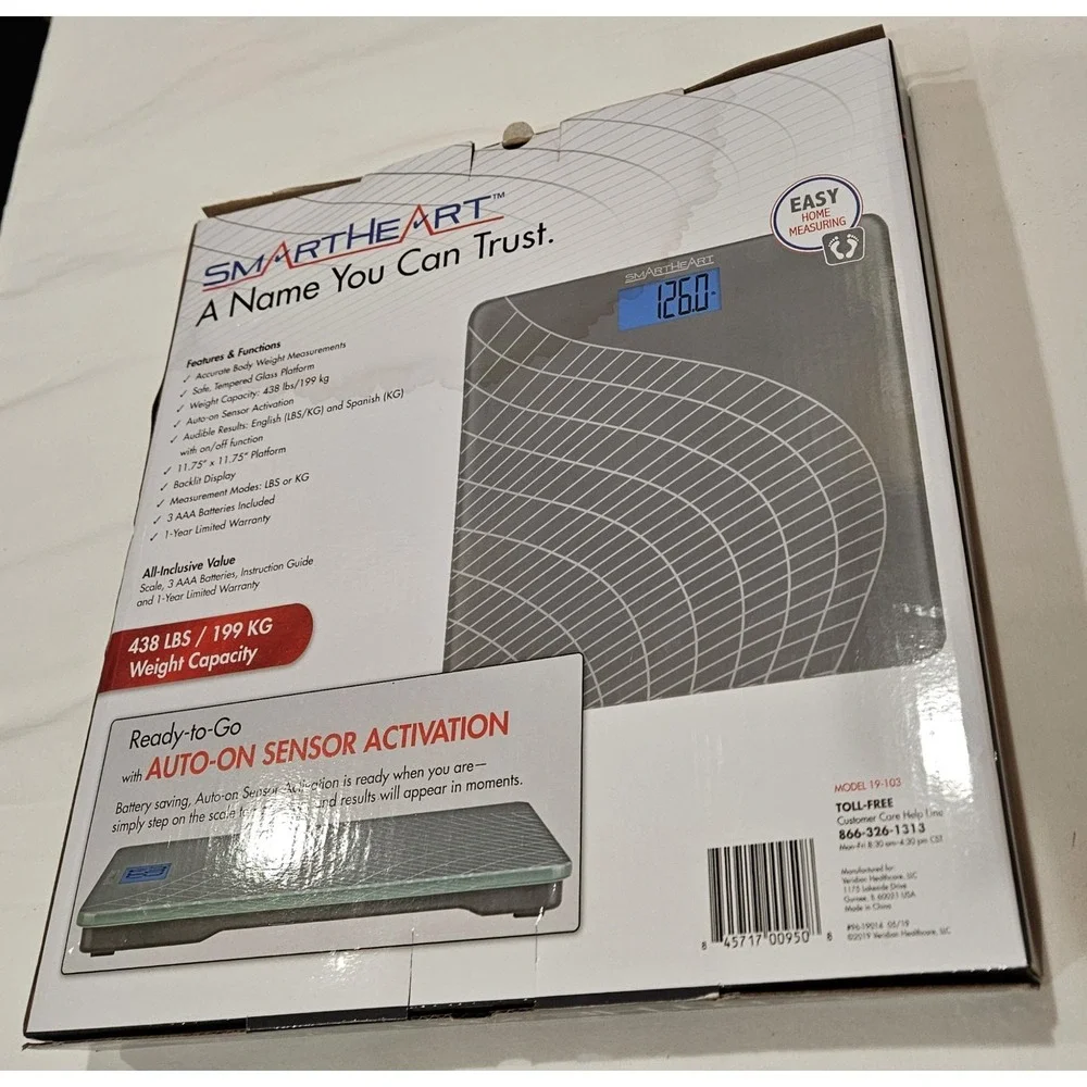 Smartheart Talking Digital Weight Scale w backlit display NEW